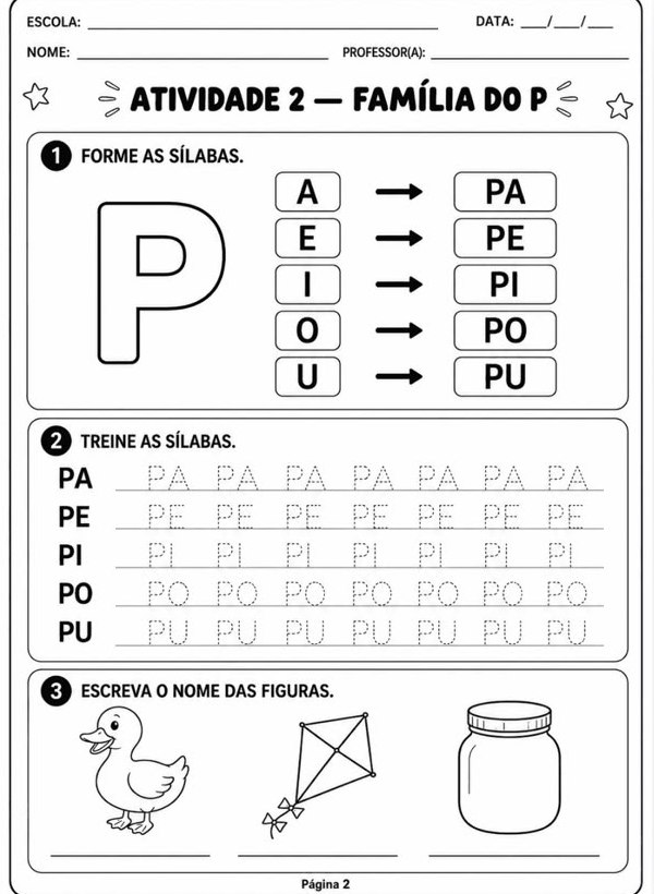 Atividade 2 — família do P