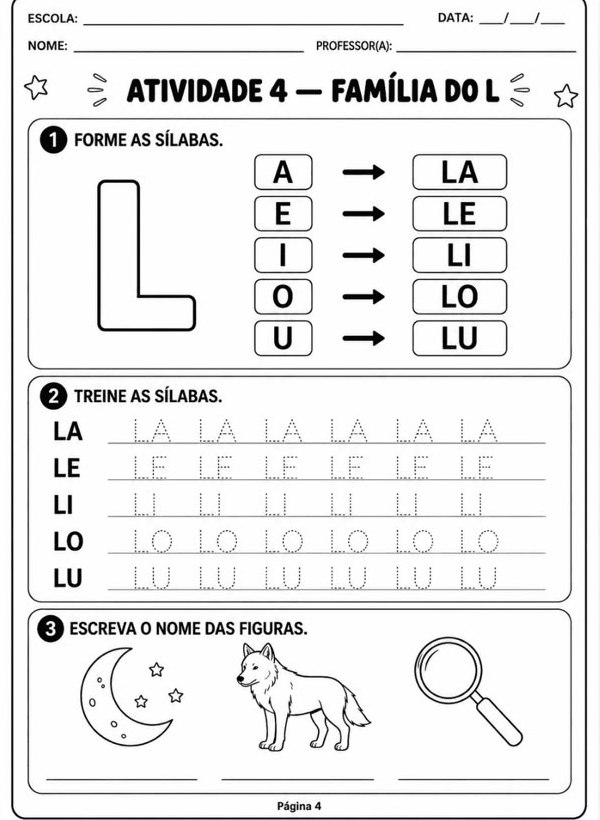 Atividade 4 — família do L